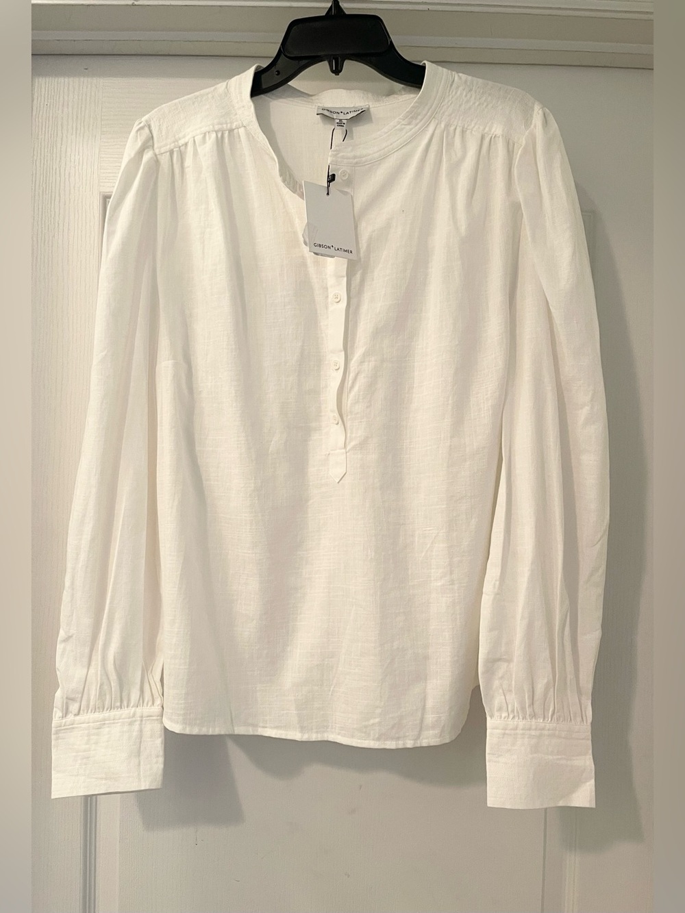 Women's White Long-Sleeve  Shirt - Classic Lightweight Top